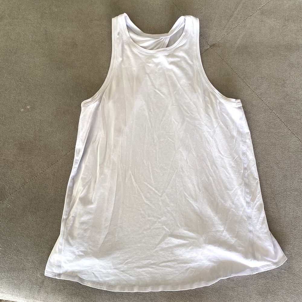 Light purple lululemon all tied up tank.